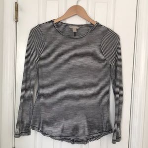 Banana Republic Long-Sleeve Striped Top